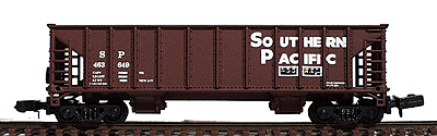 Ballast Hopper 3-Pack - Assembled -- Southern Pacific