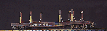 45' Log Flatcar w/Logs Ready-To-Run -- Milwaukee
