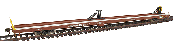 Gold Line(TM) Bethlehem 89'4" Flush-Deck Flatcar - Ready to Run -- Southern - for 40' Trailers, Sold Separately