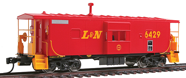 International Steel Bay Window Caboose - Ready to Run - Platinum Line(TM) -- Louisville & Nashville #6429 (red)