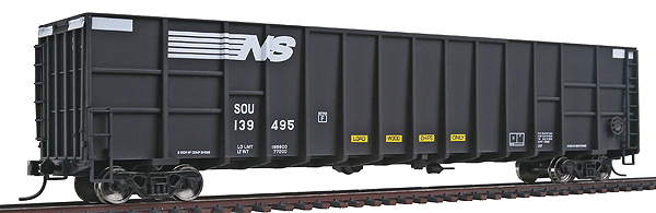 Gold Line(TM) 61' Wood Chip Gondola Ready to Run Single Car -- Norfolk Southern #139495