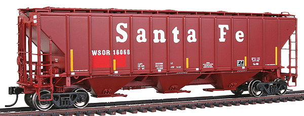 Platinum Line(TM) PS2-CD 4427 High-Side Covered Hopper Ready to Run -- Wisconsin & Southern #16068 (ex-Santa Fe, brown)