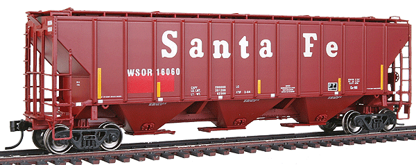 Platinum Line(TM) PS2-CD 4427 High-Side Covered Hopper Ready to Run -- Wisconsin & Southern #16060 (ex-Santa Fe, brown)