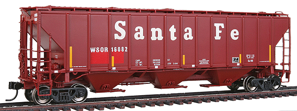 Platinum Line(TM) PS2-CD 4427 High-Side Covered Hopper Ready to Run -- Wisconsin & Southern #16082 (ex-Santa Fe, brown)