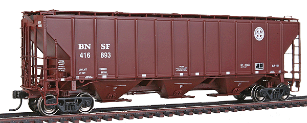 Platinum Line(TM) PS2-CD 4427 High-Side Covered Hopper Ready to Run -- Burlington Northern Santa Fe #416893 (Circle/Cross Logo)