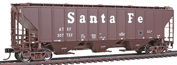 Platinum Line(TM) PS2-CD 4427 High-Side Covered Hopper Ready to Run -- Santa Fe #307722 (Late Billboard Lettering)