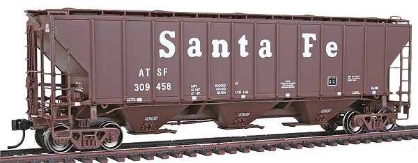 Platinum Line(TM) PS2-CD 4427 High-Side Covered Hopper Ready to Run -- Santa Fe #309458 (Late Billboard Lettering)