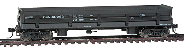 Difco(R) Dump Car - Ready to Run -- Louisville & Nashville #40223 (black, white)