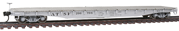 Platinum Line(TM) AAR MOW Flatcar Assembled -- Santa Fe #206704