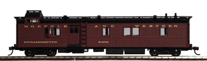 Operating Dynamometer Car Ready to Run -- Norfolk & Western