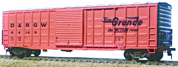 50' Waffle Boxcar -- DRGW