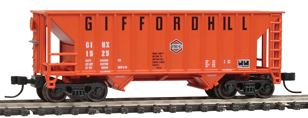 Greenville 100-Ton 2-Bay Hopper - Ready to Run -- Gifford Hill GIHX #1525 (orange)