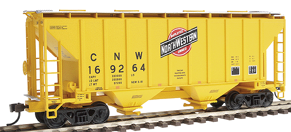 Trinity 2-Bay Cement Service Covered Hopper - Assembled -- Chicago & North Western
