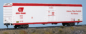 70' Cryogenic Refrigerated Boxcar - Kit -- Cryo-Trans (white)