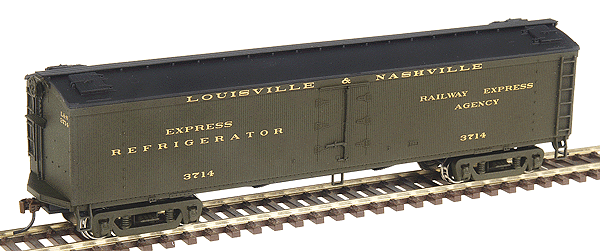 50' GACX Wood Express Reefer w/GSC Trucks - Ready to Run -- Louisville & Nashville