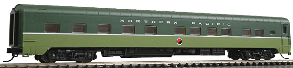 Streamlined Pullman-Standard 10-6 Sleeper Ready to Run -- Northern Pacific