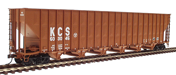Greenville 7,000 Cubic Foot Wood Chip Hopper - Assembled -- Kansas City Southern