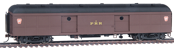 Pennsylvania Class B60B Baggage Car - Ready to Run -- Pennsylvania - Modern w/Keystone Heralds, Porthole Window Doors