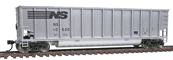 Bethgon Coalporter Gondola 6-Pack - Ready to Run -- Norfolk Southern #10303, 10390, 10414, 10620, 10523 && 10490 (silver)