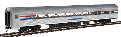 Budd Streamlined Lounge Car (1 Drawing Room, 29 Seats; Ready to Run) -- Amtrak(R) Phase III