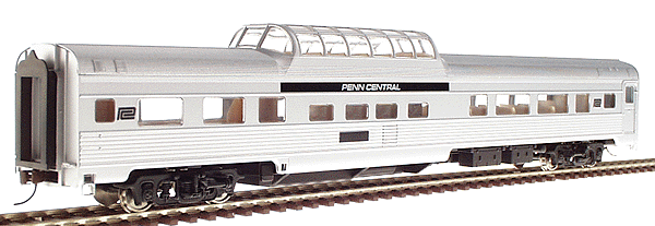 Budd Dome Coach - Assembled -- Penn Central