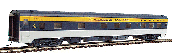Pullman-Standard Streamlined 6-6-4 Sleeper - Assembled -- Chesapeake & Ohio
