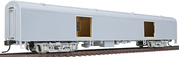 Streamlined Pullman-Standard 72' Baggage Car - Ready to Run -- Undecorated (Smooth Sides)