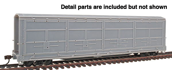56' Thrall All-Door Boxcar - Single Car (Ready to Run) -- Undecorated