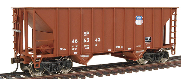 Gold Line(TM) Greenville 100-Ton 2-Bay Hopper - Ready to Run -- Union Pacific(R) - Southern Pacific(TM) Reporting Marks