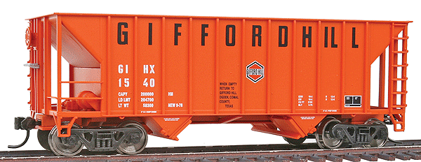 Greenville 100-Ton 2-Bay Hopper - Ready to Run - Gold Line(TM) -- Gifford Hill GIHX #1540 (orange)