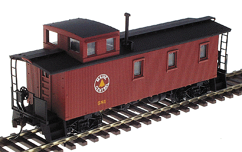 30' Wood, 3-Window Caboose w/Offset Cupola (Ready to Run) -- Maine Central