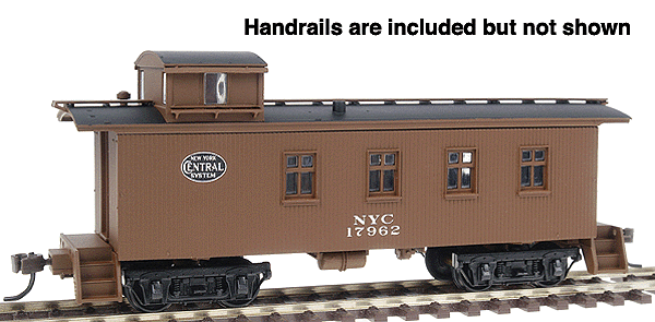 4-Window Wood Caboose - Ready to Run -- New York Central