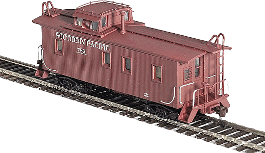 SP Class C-30-1 Wooden Caboose - Assembled -- Southern Pacific - Roman Lettering w/Bars