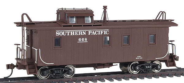 Platinum Line(TM) SP(TM) C-30-1 Wood Caboose Ready to Run -- Southern Pacific(TM) (Roman Lettering w/Bars)