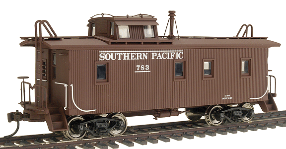 Platinum Line(TM) SP(TM) C-30-1 Wood Caboose Ready to Run -- Southern Pacific(TM) Roman w/Bars