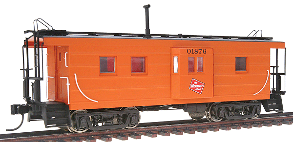 Milwaukee Road Rib-Side Caboose - Ready to Run - Platinum Line(TM) -- Milwaukee Road w/Herald