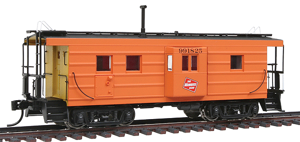 Milwaukee Road Rib-Side Caboose w/Oil Stove - Ready to Run - Platinum Line(TM) -- Milwaukee Road (Safety Yellow Ends) #991825