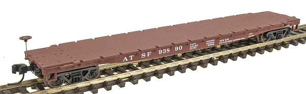 GSC Commonwealth 54' Flatcar - Ready to Run -- Santa Fe