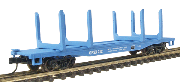 45' Logging Flatcar - Assembled -- GPSX