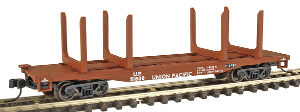 45' Logging Flatcar - Assembled -- Union Pacific(R)
