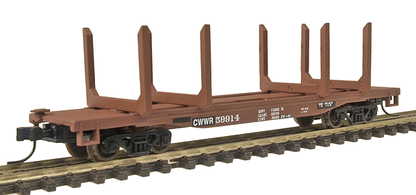45' Logging Flatcar - Assembled -- Chehalis Western