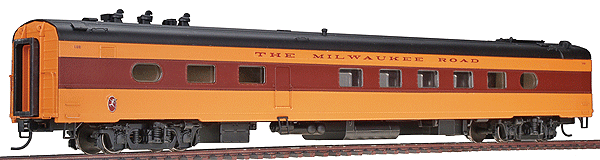 Milwaukee Road 1955 "Twin Cities Hiawatha" Streamlined Cars Assembled -- 48-Seat Diner #121-126