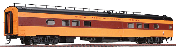 Milwaukee Road 1955 "Twin Cities Hiawatha" Streamlined Cars Assembled -- 26-Seat Tap Lounge #172-173