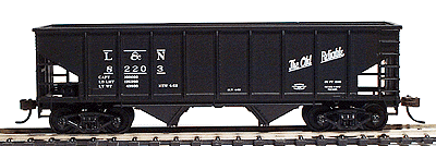 PS3 Ribside Twin 2-Bay Hopper 6-Packs - Limited-Run - Ready to Run -- Louisville & Nashville