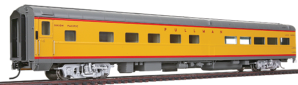 Union Pacific(R) City Streamliner Cars Ready to Run -- 5 Double-Bedroom Buffet-Lounge P-S PLan #4199 (Armour Yellow, gray)