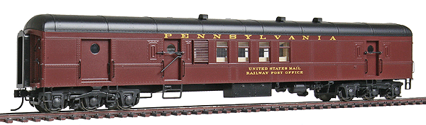 1953-68 Pennsylvania Broadway Limited Streamlined Cars - Assembled -- BM70m Railway Post Office Baggage