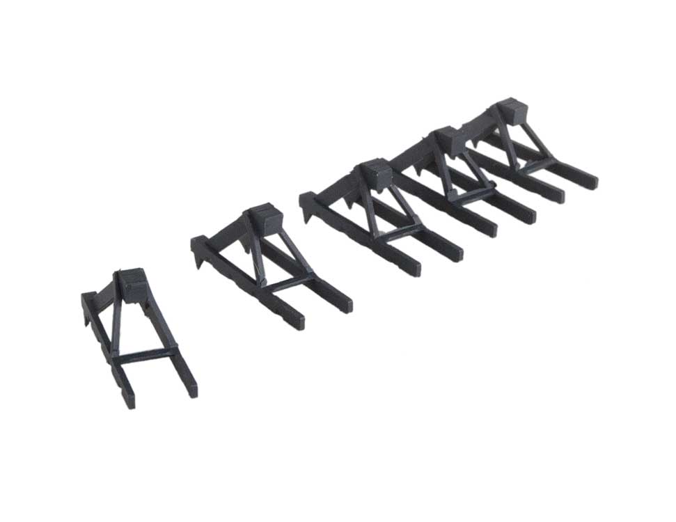 Track Bumper - Built-ups -- Dark Gray pkg(5)-2