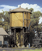 Wood Water Tank - Built-ups -- Assembled - Yellow Ochre - 3-1/2 x 3-7/8 x 6-5/8"  8.7 x 9.6 x 16.5cm-1