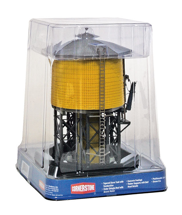 Wood Water Tank - Built-ups -- Assembled - Yellow Ochre - 3-1/2 x 3-7/8 x 6-5/8"  8.7 x 9.6 x 16.5cm-7