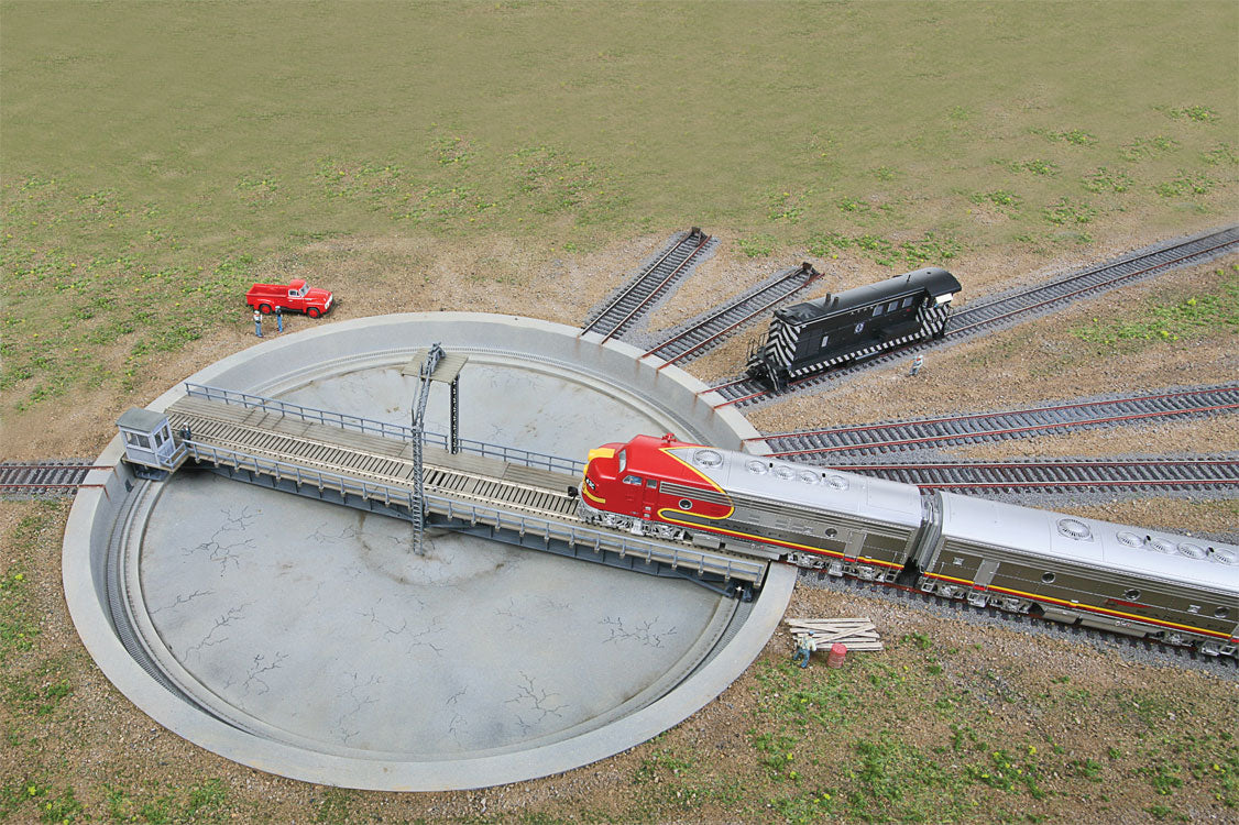 Motorized 110' Turntable -- Assembled - 16-7/16"  41.7cm Overall Diameter